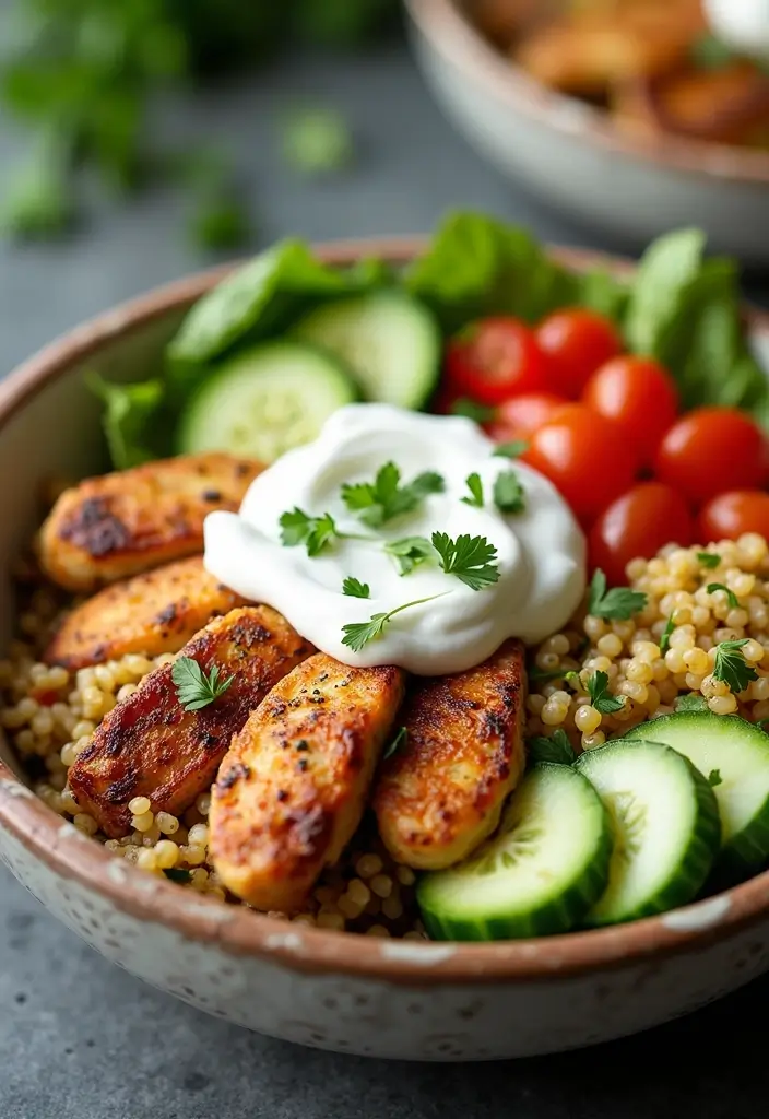 29 Healthy Chicken Tenderloin Recipes That Are Simple & Clean 7 29 Healthy Chicken Tenderloin Recipes That Are Simple & Clean - 6. Mediterranean Chicken Bowls