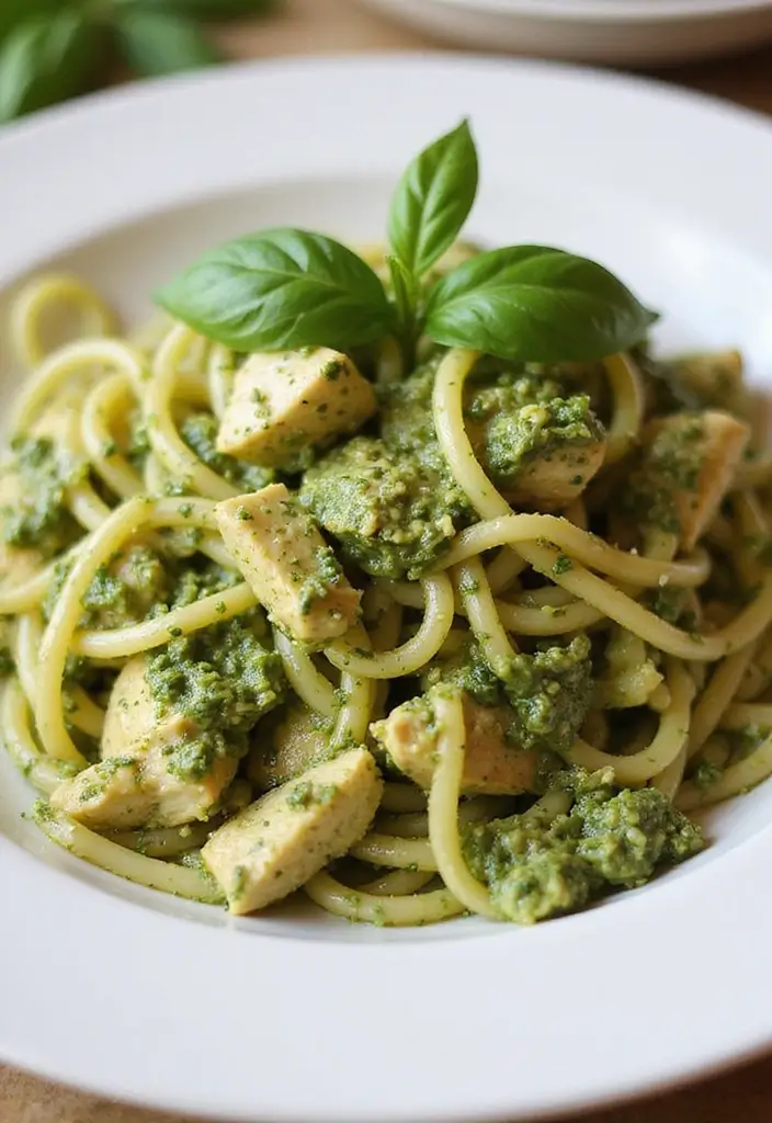 29 Kid Friendly Chicken Recipes That Picky Eaters Actually Love 16 29 Kid Friendly Chicken Recipes That Picky Eaters Actually Love - 15. Chicken Pesto Pasta
