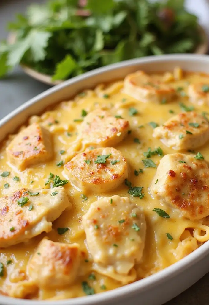 29 Kid Friendly Chicken Recipes That Picky Eaters Actually Love 8 29 Kid Friendly Chicken Recipes That Picky Eaters Actually Love - 7. Chicken Alfredo Bake