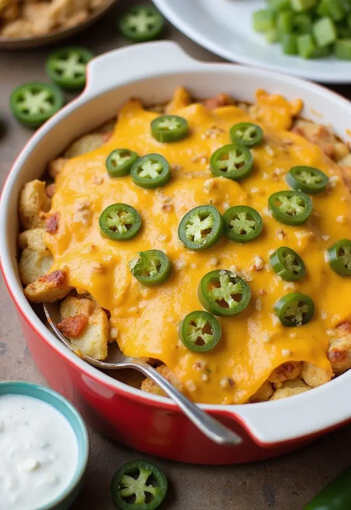 29 Loaded Potato Ranch Chicken Casserole Recipes That Are Family Favorites 3 29 Loaded Potato Ranch Chicken Casserole Recipes That Are Family Favorites - 2. Spicy Ranch Chicken Loaded Potato Casserole