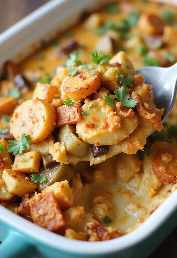 29 Loaded Potato Ranch Chicken Casserole Recipes That Are Family Favorites 21 29 Loaded Potato Ranch Chicken Casserole Recipes That Are Family Favorites - 20. Loaded Potato Ranch Chicken Casserole with Eggplant
