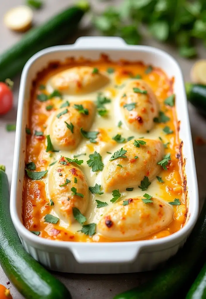 29 Loaded Potato Ranch Chicken Casserole Recipes That Are Family Favorites 22 29 Loaded Potato Ranch Chicken Casserole Recipes That Are Family Favorites - 21. Loaded Potato Ranch Chicken Casserole with Zucchini