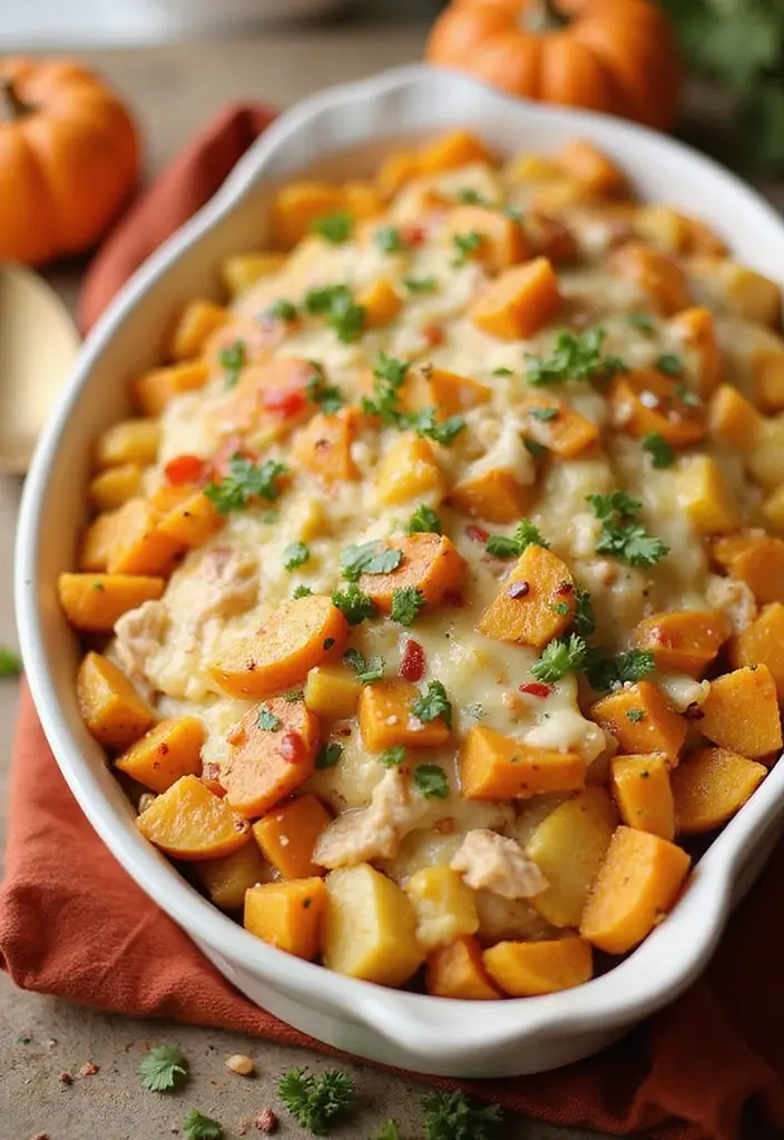 29 Loaded Potato Ranch Chicken Casserole Recipes That Are Family Favorites 24 29 Loaded Potato Ranch Chicken Casserole Recipes That Are Family Favorites - 23. Loaded Potato Ranch Chicken Casserole with Butternut Squash