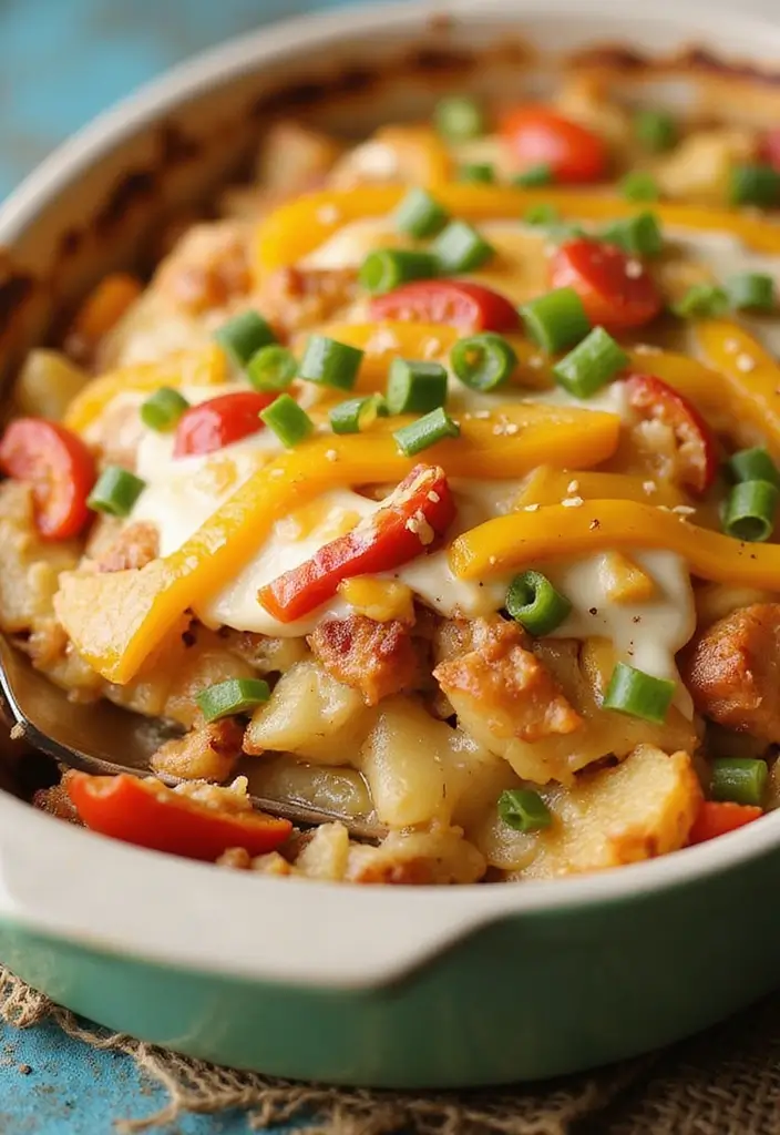 29 Loaded Potato Ranch Chicken Casserole Recipes That Are Family Favorites 25 29 Loaded Potato Ranch Chicken Casserole Recipes That Are Family Favorites - 24. Loaded Potato Ranch Chicken Casserole with Peppers