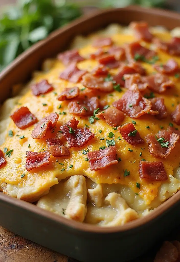 29 Loaded Potato Ranch Chicken Casserole Recipes That Are Family Favorites 5 29 Loaded Potato Ranch Chicken Casserole Recipes That Are Family Favorites - 4. Loaded Potato Ranch Chicken Casserole with Bacon