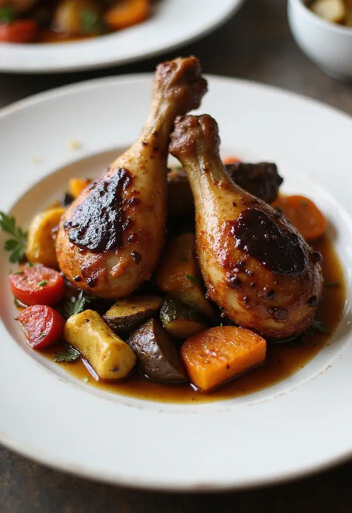 29 Oven Baked Chicken Legs Recipes That Feel Classic & Comforting 14 29 Oven Baked Chicken Legs Recipes That Feel Classic & Comforting - 13. Balsamic Glazed Chicken Legs