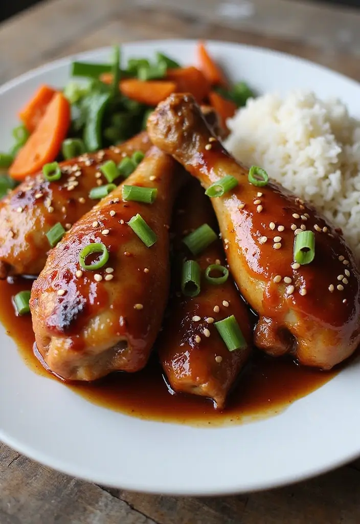 29 Oven Baked Chicken Legs Recipes That Feel Classic & Comforting 20 29 Oven Baked Chicken Legs Recipes That Feel Classic & Comforting - 19. Sticky Asian Chicken Legs