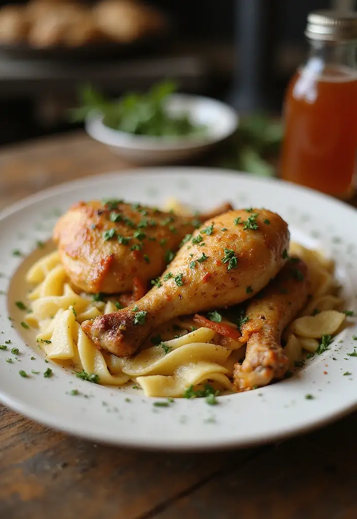 29 Oven Baked Chicken Legs Recipes That Feel Classic & Comforting 21 29 Oven Baked Chicken Legs Recipes That Feel Classic & Comforting - 20. Garlic Parmesan Chicken Legs