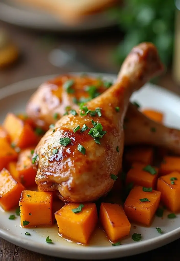 29 Oven Baked Chicken Legs Recipes That Feel Classic & Comforting 22 29 Oven Baked Chicken Legs Recipes That Feel Classic & Comforting - 21. Maple Ginger Chicken Legs