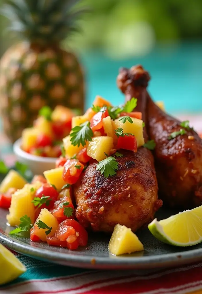 29 Oven Baked Chicken Legs Recipes That Feel Classic & Comforting 26 29 Oven Baked Chicken Legs Recipes That Feel Classic & Comforting - 25. Caribbean Jerk Chicken Legs