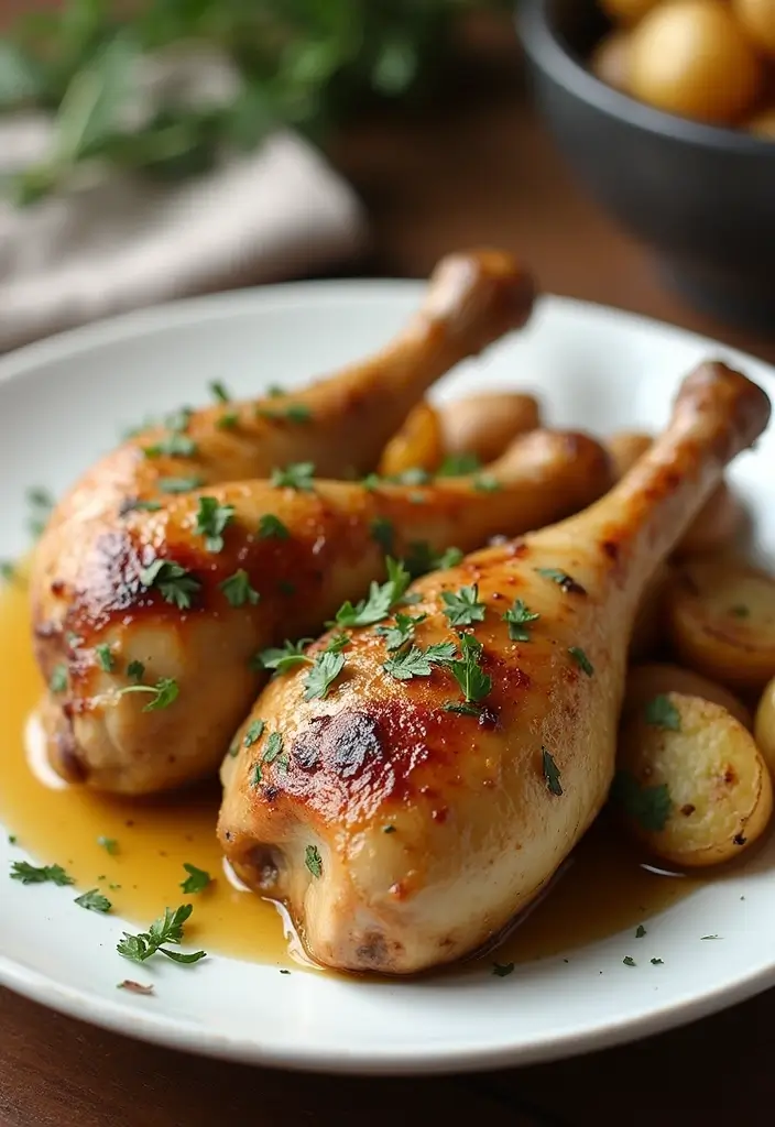 29 Oven Baked Chicken Legs Recipes That Feel Classic & Comforting 27 29 Oven Baked Chicken Legs Recipes That Feel Classic & Comforting - 26. Dijon Herb Chicken Legs