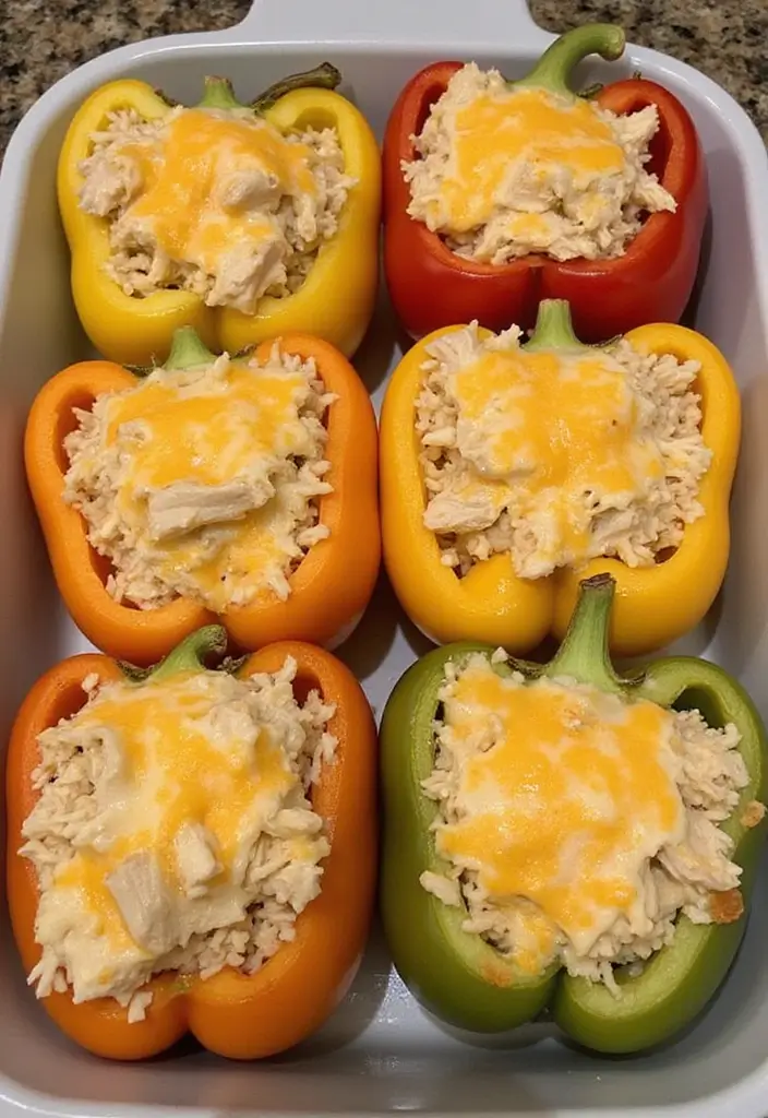29 Recipes with Shredded Chicken That Are Family Favorites 12 29 Recipes with Shredded Chicken That Are Family Favorites - 11. Shredded Chicken Stuffed Peppers