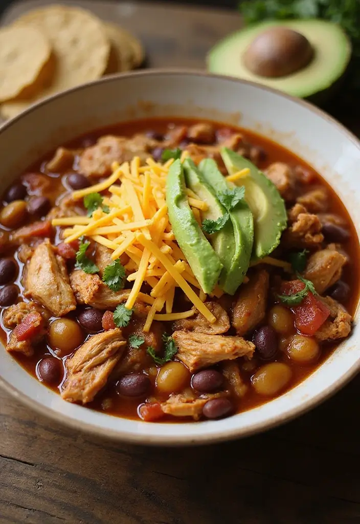 29 Recipes with Shredded Chicken That Are Family Favorites 20 29 Recipes with Shredded Chicken That Are Family Favorites - 19. Shredded Chicken and Bean Chili
