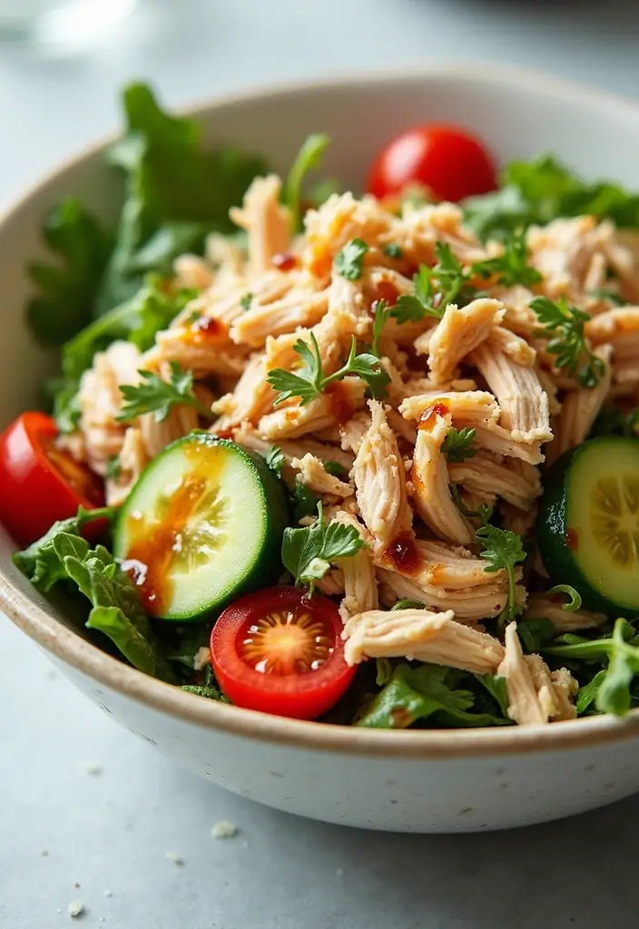29 Recipes with Shredded Chicken That Are Family Favorites 3 29 Recipes with Shredded Chicken That Are Family Favorites - 2. Shredded Chicken Salad