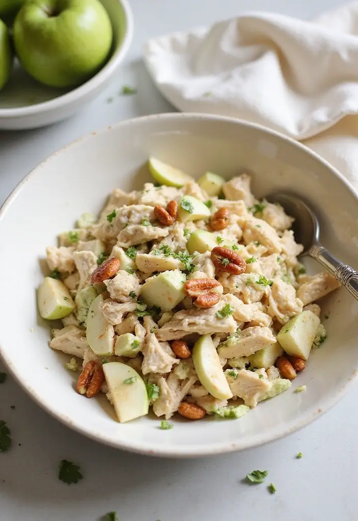 29 Recipes with Shredded Chicken That Are Family Favorites 30 29 Recipes with Shredded Chicken That Are Family Favorites - 29. Shredded Chicken and Apple Salad