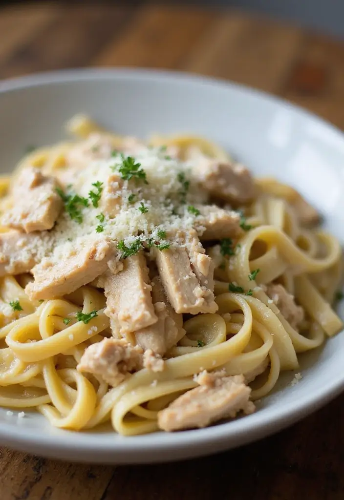 29 Recipes with Shredded Chicken That Are Family Favorites 7 29 Recipes with Shredded Chicken That Are Family Favorites - 6. Creamy Shredded Chicken Pasta