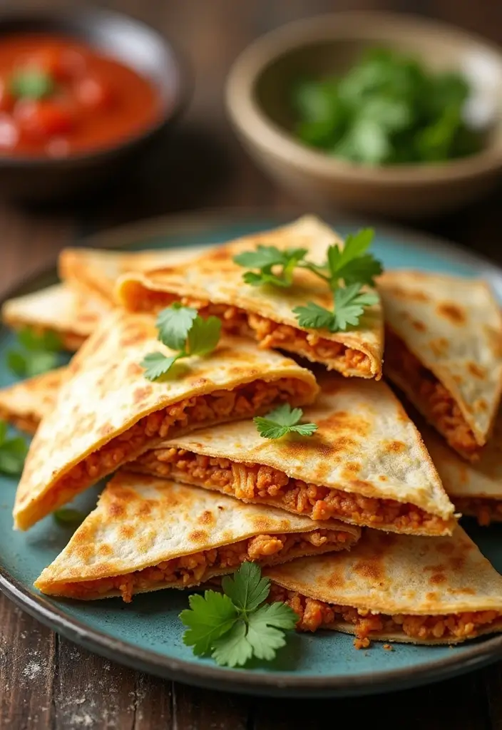 29 Recipes with Shredded Chicken That Are Family Favorites 9 29 Recipes with Shredded Chicken That Are Family Favorites - 8. Shredded Chicken Quesadillas