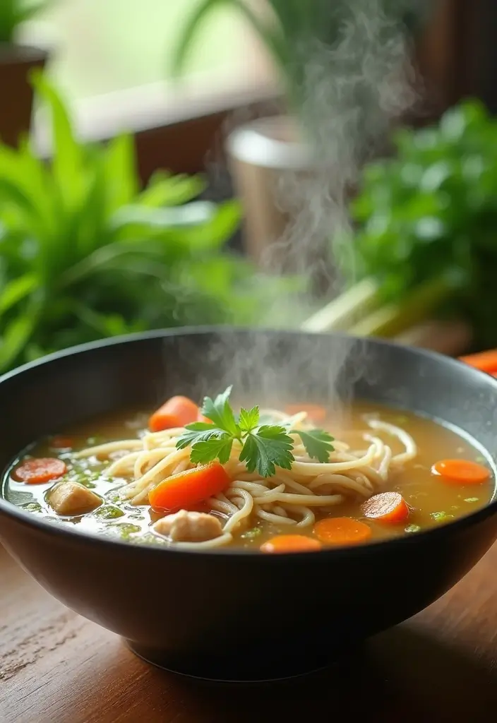 29 Thai Chicken Noodle Soup Recipes That Are Creamy & Aromatic 5 29 Thai Chicken Noodle Soup Recipes That Are Creamy & Aromatic - 4. Lemongrass Infused Chicken Soup