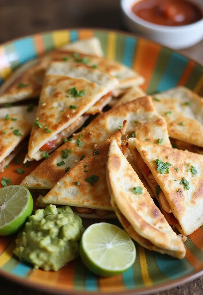 30 Authentic Mexican Chicken Recipes That Bring the Fiesta Home 11 30 Authentic Mexican Chicken Recipes That Bring the Fiesta Home - 10. Chicken Quesadillas