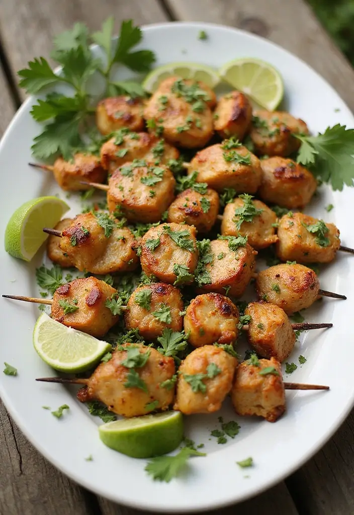 30 Authentic Mexican Chicken Recipes That Bring the Fiesta Home 5 30 Authentic Mexican Chicken Recipes That Bring the Fiesta Home - 4. Cilantro Lime Chicken Skewers