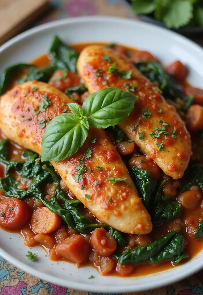 30 Chicken Cacciatore Recipe Authentic Italian Style 21 30 Chicken Cacciatore Recipe Authentic Italian Style - 20. Chicken Cacciatore with Spinach