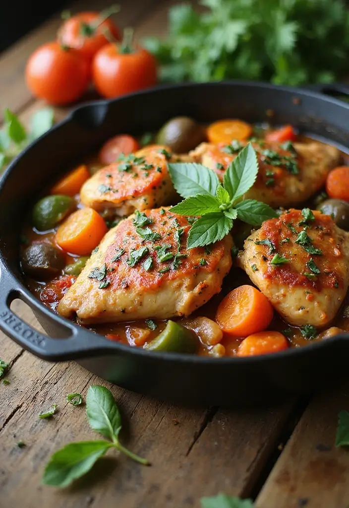30 Chicken Cacciatore Recipe Authentic Italian Style 9 30 Chicken Cacciatore Recipe Authentic Italian Style - 8. Herbed Chicken Cacciatore