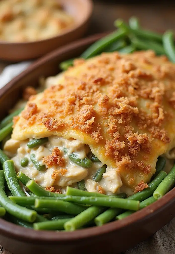 30 Chicken and Noodle Casserole Recipes That Feel Like Grandma’s 7 30 Chicken and Noodle Casserole Recipes That Feel Like Grandma’s - 6. Chicken and Green Bean Casserole