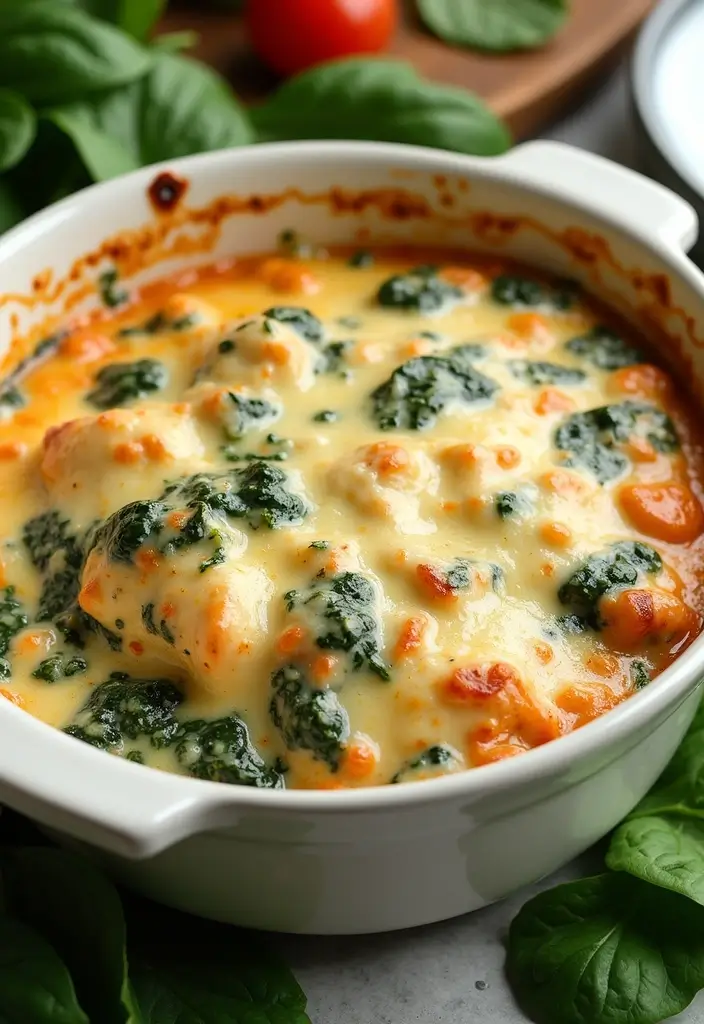 30 Chicken and Noodle Casserole Recipes That Feel Like Grandma’s 9 30 Chicken and Noodle Casserole Recipes That Feel Like Grandma’s - 8. Chicken and Spinach Casserole