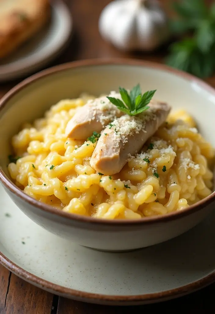 30 Creamy Garlic Butter Chicken Recipes That Are Rich & Irresistible 18 30 Creamy Garlic Butter Chicken Recipes That Are Rich & Irresistible - 17. Creamy Garlic Butter Chicken Risotto