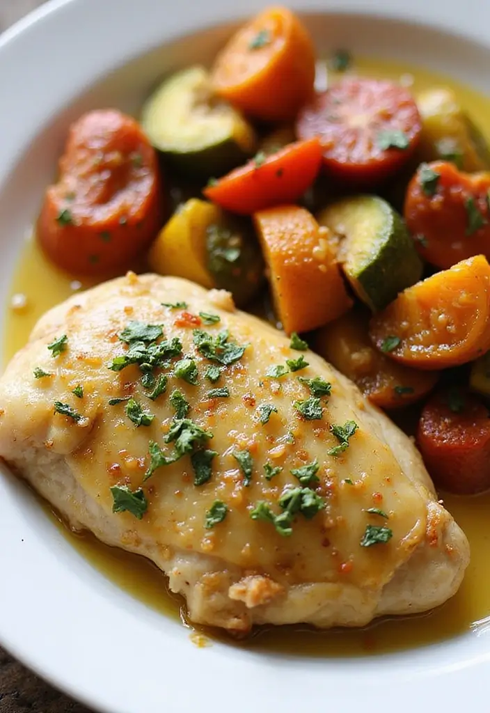 30 Creamy Garlic Butter Chicken Recipes That Are Rich & Irresistible 29 30 Creamy Garlic Butter Chicken Recipes That Are Rich & Irresistible - 28. Garlic Butter Chicken and Ratatouille