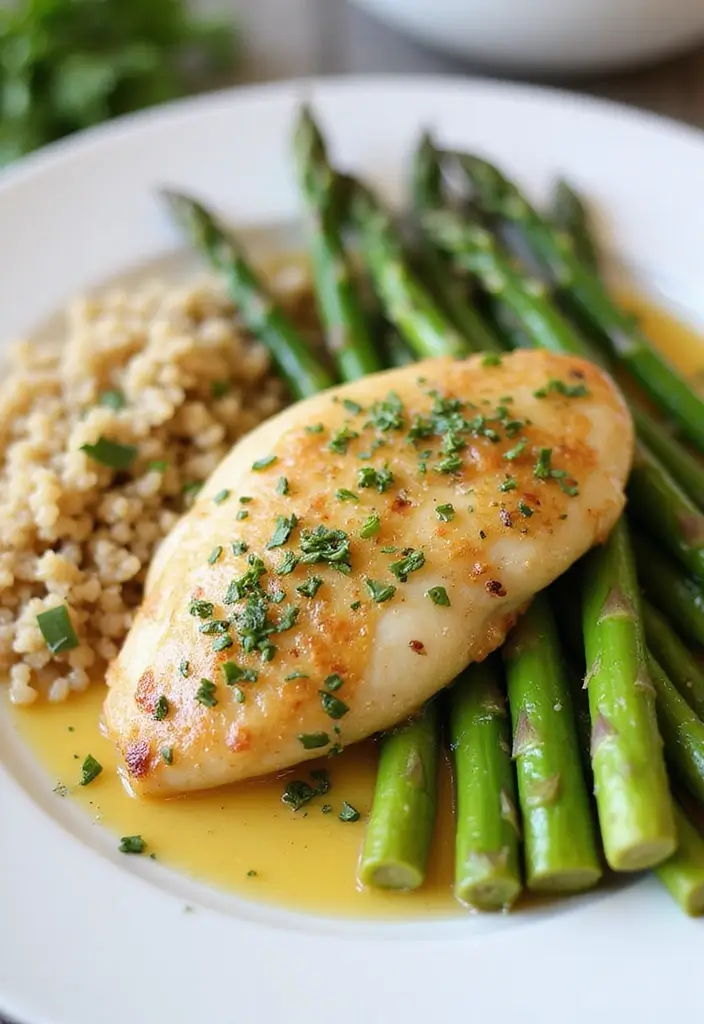 30 Creamy Garlic Butter Chicken Recipes That Are Rich & Irresistible 6 30 Creamy Garlic Butter Chicken Recipes That Are Rich & Irresistible - 5. Garlic Butter Chicken with Asparagus