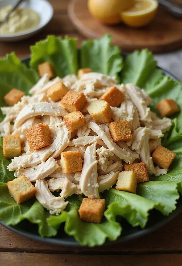 30 Healthy Chicken Salad with Greek Yogurt Recipes That Feel Creamy 21 30 Healthy Chicken Salad with Greek Yogurt Recipes That Feel Creamy - 20. Caesar Chicken Salad