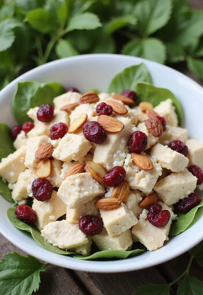 30 Healthy Chicken Salad with Greek Yogurt Recipes That Feel Creamy 5 30 Healthy Chicken Salad with Greek Yogurt Recipes That Feel Creamy - 4. Cranberry Almond Chicken Salad