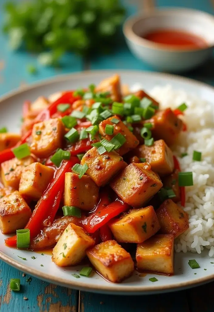 30 Leftover BBQ Chicken Recipes That Reinvent Dinner 28 30 Leftover BBQ Chicken Recipes That Reinvent Dinner - 27. BBQ Chicken Tofu Stir-Fry