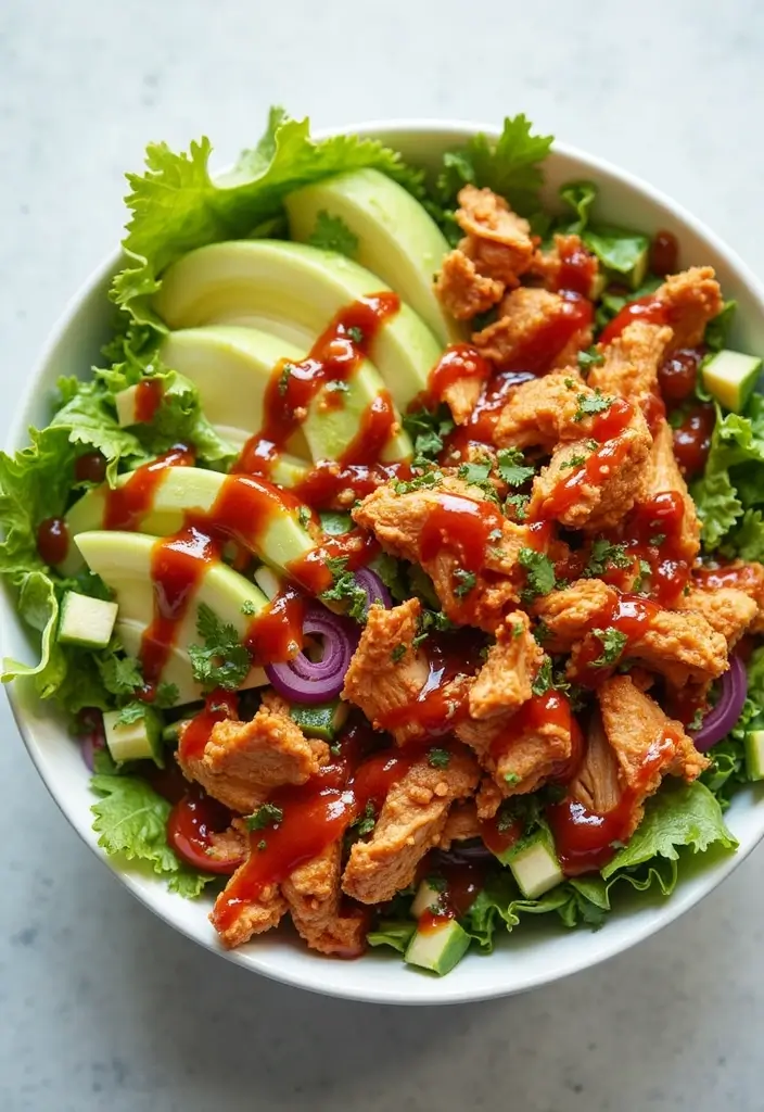 30 Leftover BBQ Chicken Recipes That Reinvent Dinner 4 30 Leftover BBQ Chicken Recipes That Reinvent Dinner - 3. BBQ Chicken Salad