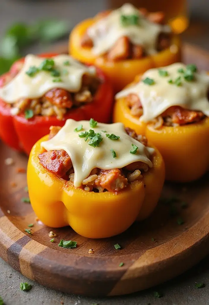 30 Leftover BBQ Chicken Recipes That Reinvent Dinner 8 30 Leftover BBQ Chicken Recipes That Reinvent Dinner - 7. BBQ Chicken Stuffed Peppers