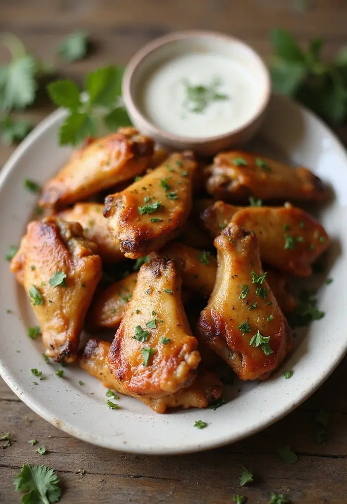 30 Recipes for Chicken Wings That Are Crispy & Crowd-Pleasers - 28. Savory Herb Wings