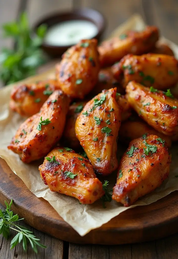 30 Recipes for Chicken Wings That Are Crispy & Crowd-Pleasers - 7. Mediterranean Herb Wings