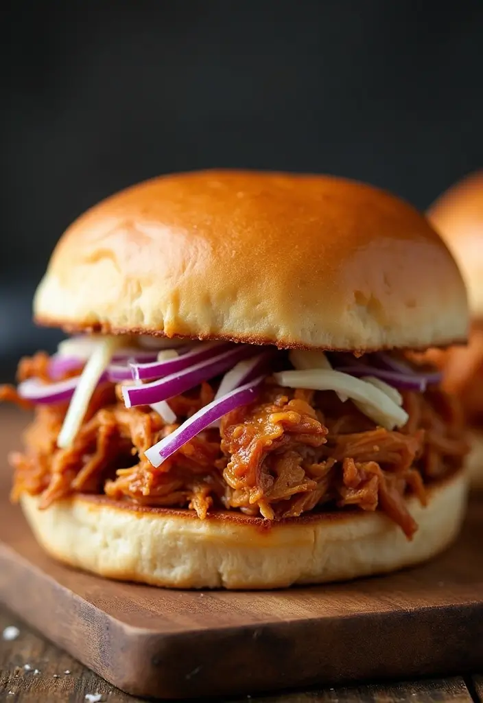 30 Slow Cooker Pulled Chicken Recipes That Are Great for Sandwiches 2 30 Slow Cooker Pulled Chicken Recipes That Are Great for Sandwiches - 1. Classic BBQ Pulled Chicken