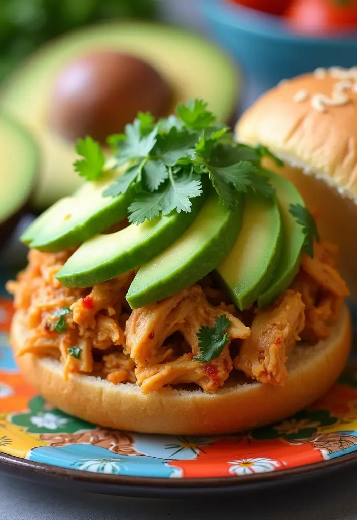 30 Slow Cooker Pulled Chicken Recipes That Are Great for Sandwiches 26 30 Slow Cooker Pulled Chicken Recipes That Are Great for Sandwiches - 25. Cilantro Jalapeño Pulled Chicken
