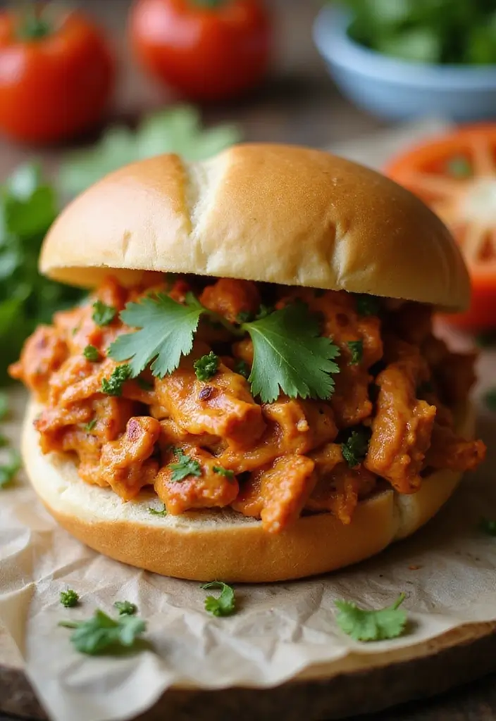 30 Slow Cooker Pulled Chicken Recipes That Are Great for Sandwiches 4 30 Slow Cooker Pulled Chicken Recipes That Are Great for Sandwiches - 3. Spicy Chipotle Pulled Chicken