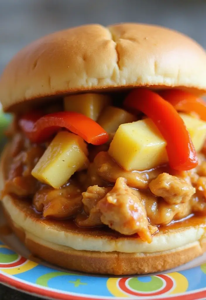 30 Slow Cooker Pulled Chicken Recipes That Are Great for Sandwiches 8 30 Slow Cooker Pulled Chicken Recipes That Are Great for Sandwiches - 7. Sweet and Sour Pulled Chicken