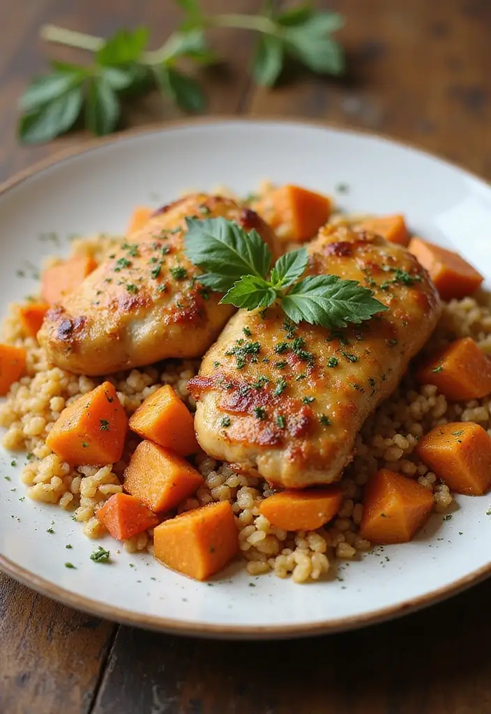 30 Spanish Chicken and Rice Recipes That Are Bold & Aromatic - 29. Spanish Chicken and Rice with Sweet Potatoes
