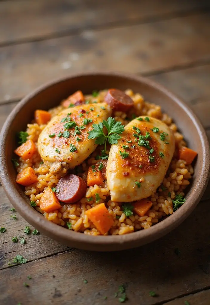 30 Spanish Chicken and Rice Recipes That Are Bold & Aromatic - 3. Spanish Chicken and Rice with Chorizo