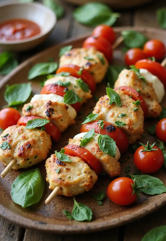 30 Whole30 Chicken Recipes That Are Clean & Flavorful 21 30 Whole30 Chicken Recipes That Are Clean & Flavorful - 20. Chicken Caprese Skewers