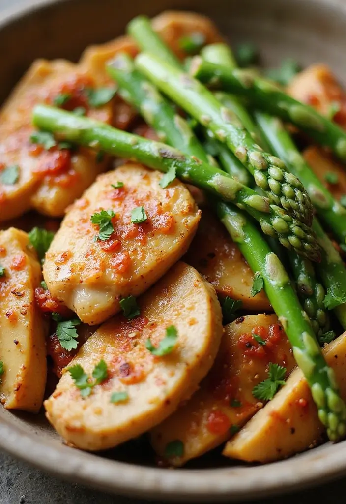 30 Whole30 Chicken Recipes That Are Clean & Flavorful 26 30 Whole30 Chicken Recipes That Are Clean & Flavorful - 25. Chicken and Asparagus Stir-Fry
