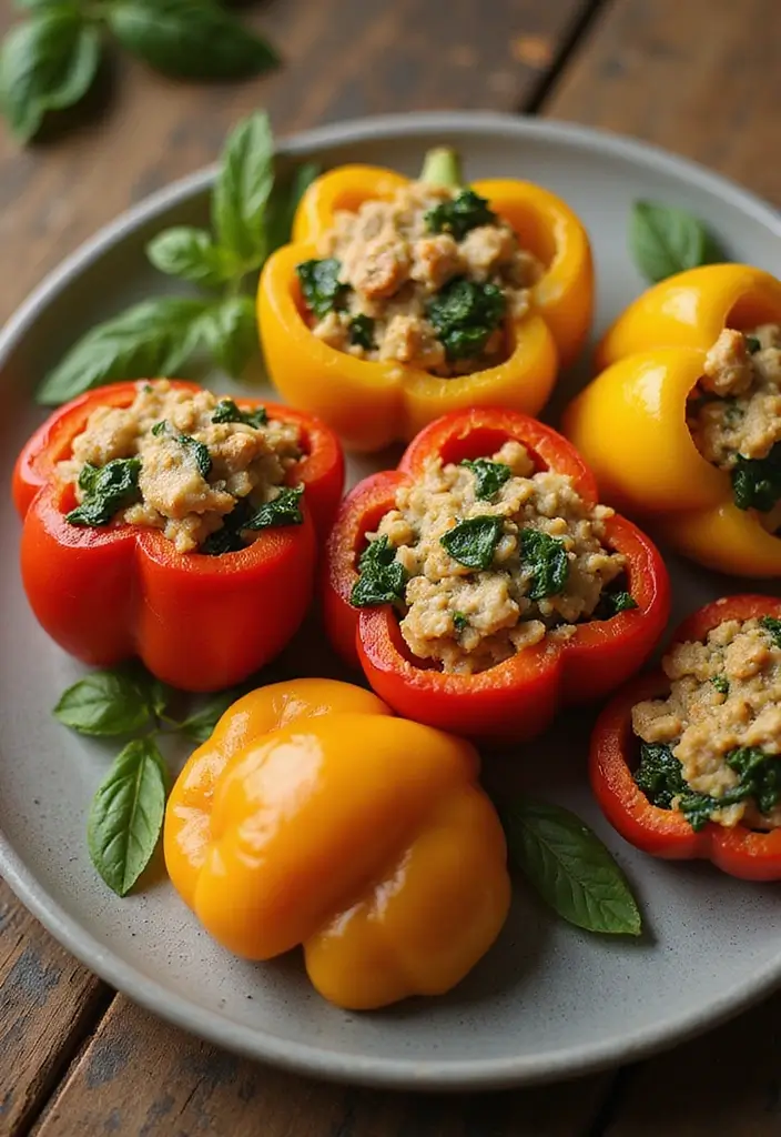 30 Whole30 Chicken Recipes That Are Clean & Flavorful 30 30 Whole30 Chicken Recipes That Are Clean & Flavorful - 29. Chicken and Spinach Stuffed Peppers